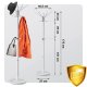 Massido 684301 Freestanding Coat Rack with Marble Base