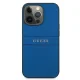 Guess Saffiano Stripe Case for iPhone 13 Pro Max 6.7\" - Blue