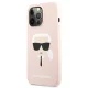 Karl Lagerfeld Silicone Karl\'s Head Case for iPhone 13 Pro / 13 - Light Pink