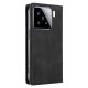 Xiaomi 15 YIKATU Leather Skin-Touch Magnetic Book Cover Case, Black