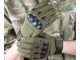 Tactical Gloves with Knuckle Protection, Size XL, Green