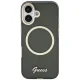 Guess IML Script Metal MagSafe Case for iPhone 17 - Black