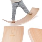 Koka Līdzsvara Dēlis Plāksne Vingrošana Fitness, līdz 200 kg | Wooden Balance Board Exercises Fitness