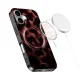 Tech-Protect Lamano MagSafe Case for iPhone 17, Black/Red