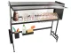 Over the Sink Dish Drying Rack Cabinet with Clear Doors, Organizer 85 cm, Black