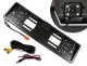 Auto License Plate Frame with Rear View Reverse Backup Camera, Black