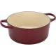 Le Creuset Signature Round Cast Iron Casserole 24 cm Garnet