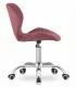 AVOLA Velvet Swivel Office Chair with Wide Back, Adjustable Desk Chair, Dark Pink