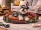 Soft Rectangular Dog Bed, 70 x 55 cm