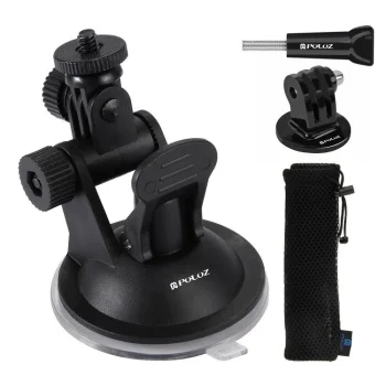 Puluz Car Windshield Suction Mount for Action Cameras PU51, Black