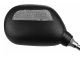 Bicycle Rearview Mirror Set with Reflector, 20–25mm, Black