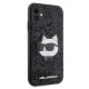 Karl Lagerfeld iPhone 11 / XR Case Glitter Choupette Patch, Black