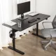 Ergo Office ER-453 Ergonomic Desk, Black, 140x68cm