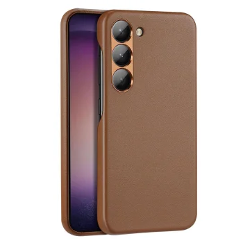 Dux Ducis Grit dėklas Samsung Galaxy S23+, eko oda, rudas