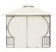 MultiGarden Garden Gazebo 3x3m with 4 Side Walls, Beige