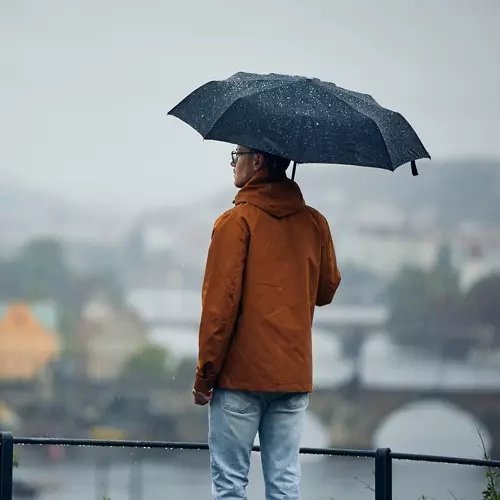 Malatec 19368 Automatic Folding Umbrella with 12 Ribs, Windproof, Black (3)