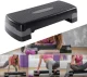 4Fizjo Standard 3-Level Aerobic Step, Black/Yellow