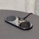 Baseus Digital LED Display dual wireless charger with digital display 20W black (WXSX010101)