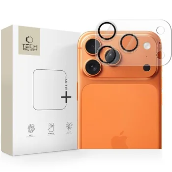 Tech-Protect Camfull Fit+ Camera Glass for iPhone 17 Pro Max, Matte Clear