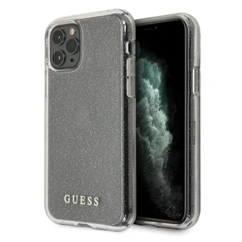 Guess iPhone 11 Pro Case Glitter, Silver