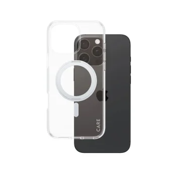 PanzerGlass CARE 1328 Kickstand Case for iPhone 16 Pro Max, Silver