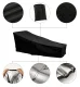 Waterproof Garden Sun Lounger Cover, 210x80x75 cm, Black