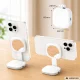 Magnetic LED Phone Light with Mirror, White (MagSafe Compatible)