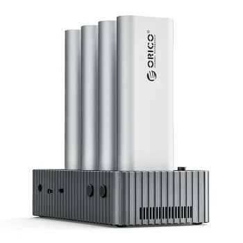 Orico IT48N-C 4-Disk Docking Station with M.2 NVME Clone Function, Gray