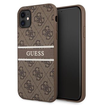Guess 4G Stripe Case for iPhone 11 / XR - Brown