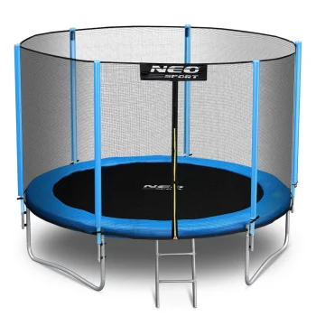 Garden Trampoline 8ft / 252 cm with Outer Net and Ladder Neo-Sport