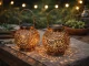 Decorative LED Solar Lantern, Copper, 22x15 cm