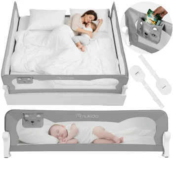 Nukido Bed Safety Rail, 200 cm, Grey