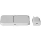 Samsung Wireless Charger Duo 15W with Mains Charger and Cable, White