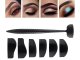 Reusable Silicone Eye Shadow Stencil Set, Black