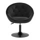 Velvet Swivel Beauty Chair 4Rico QS-BL12B, Black