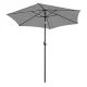 Folding Garden and Balcony Umbrella 210 cm Grey