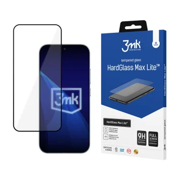 3mk HardGlass Max Lite Tempered Glass for Xiaomi 17 / 17 Pro, Black