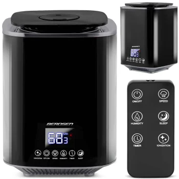 Berdsen BD-502 Air Humidifier with Ionizer, 2.6 L, Black