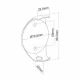 Maclean MC-842 Wall Mount for Google Home Mini, Black