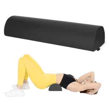 4FIZJO Massage and Rehabilitation Half Roller 60 × 18 × 12 cm, Black