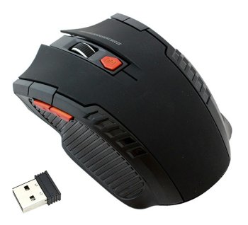 Wireless optical gaming mouse 1600 DPI, black