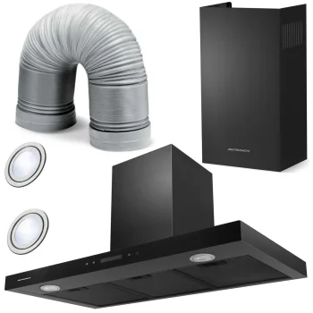 Cooker Hood Berdsen BE-90S 90 cm, Black