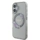 Чехол Guess IML Flowers Wreath MagSafe для iPhone 16 - черный