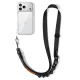 Tech-Protect C9S Rope Crossbody Phone Lanyard - Black and Orange