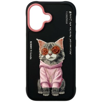 Nimmy Glasses Cool Cat Case for iPhone 17, Black