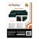Ruhhy 00026032 Elastic Sofa Cover 145-185 cm, Green