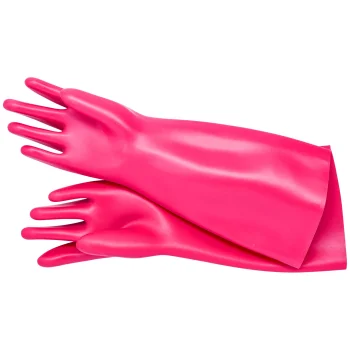 KNIPEX 98 65 40 Insulated Electricians' Gloves, Size 9, Class 0, Up to 1000 V, Pink