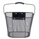 Front bicycle basket RALLEX, metal, click mount, black