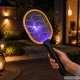 Electric Mosquito Swatter with UV Lamp and USB Charging, Black/Yellow