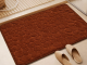 Absorbent Non-Slip Bath Mat 80x50 cm for Bathroom Floor, Soft Shower Rug, Brown